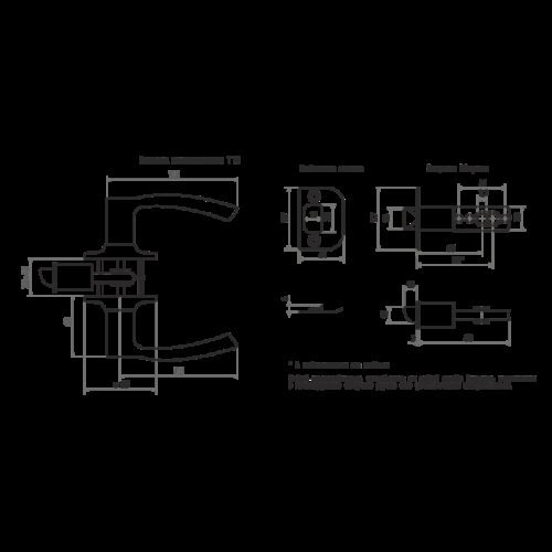 ISPARUS Защелка ТТ1-03 (матовый никель) (фикс.)