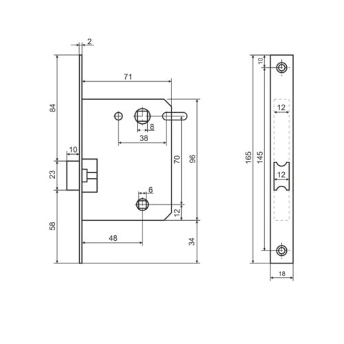 Аллюр  Защёлка АРТ L7050S SN (матовый никель)