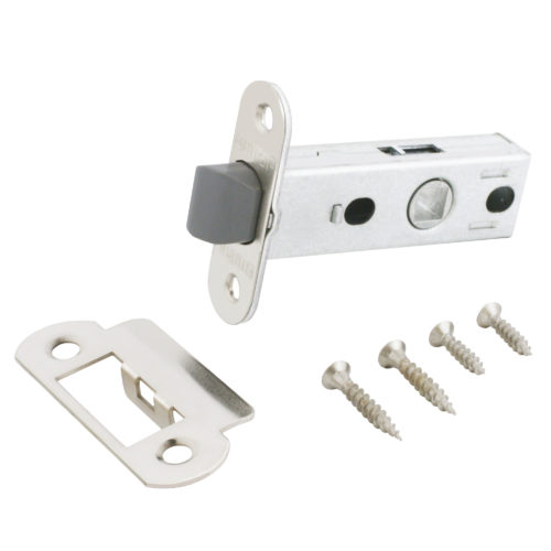 Аллюр  Защёлка АРТ L45-8-PR18 SN (матовый никель) пластик