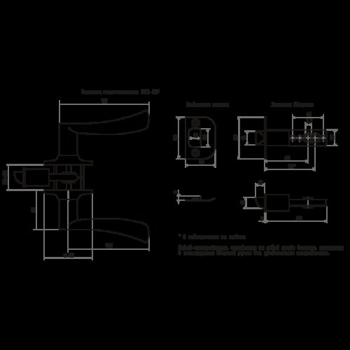 ISPARUS Защелка ЗВ2-03 (золото) (фикс.)