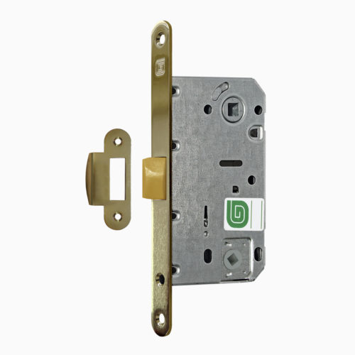 Защёлка Гардиан  Soft 1 P - G, пластиковый язык WC (золото глянцевое)