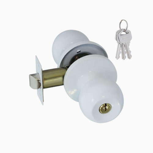 ISPARUS Защелка ЗШ-01 (белый) (ключ/фикс.)