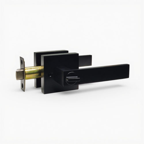 Ручка-защёлка VETTORE A8581 ET MBP (ключ-поворотник) (чёрный матовый)