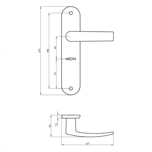 Комплект ручек-2 для 9-8 70079 (черный глянец)  г.Рязань