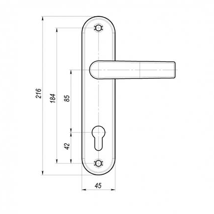 Комплект ручек-2 для 4-3 70125 (черный жемчуг) г.Рязань