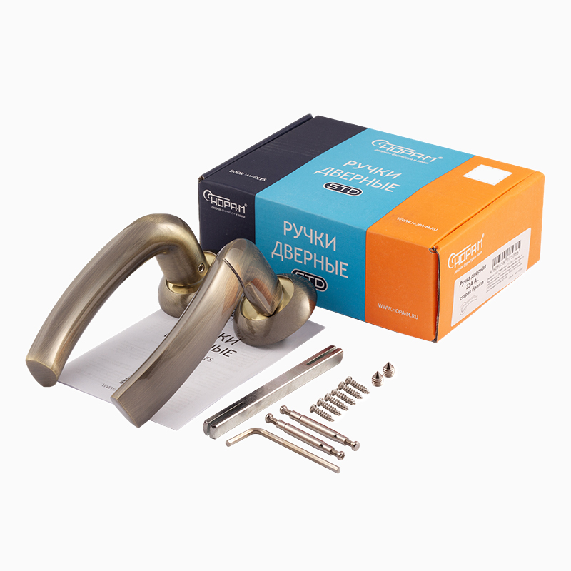 Н-М Ручка дверная 23А AL (старая медь) Н-М Ручка дверная 23А AL (старая медь)