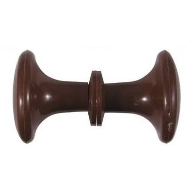 Ручка-кнопка РК-1 пластик  большая (коричневая) г.Воронеж