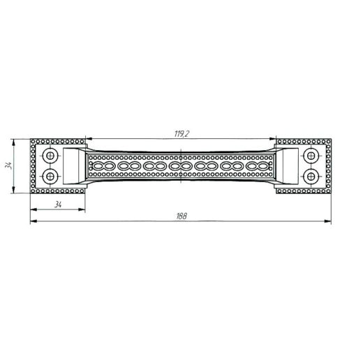 Ручка-скоба Зенит РС-2 (белый)  г.Димитровград