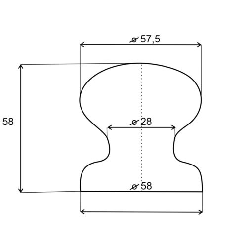 Ручка для бани малая