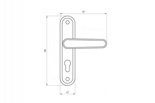 Ручка  Абсолют  РФ1-55.08 (комп. 2 шт.) (ст.медь) г.Димитровград