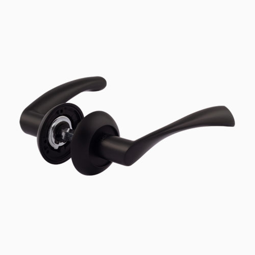 Н-М  Ручка дверная 100A AL (чёрный)