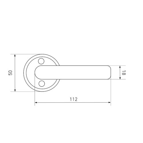 Аллюр  Ручка дверная 16/006 WW (белый)