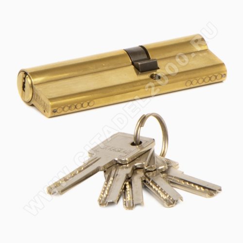 CK 6080 СЦ Цилиндровый механизм 80 (35+45) мм,  ключ/ключ (латунь)