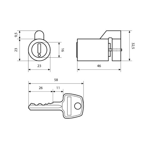 Аллюр  Механизм секретности для ЗН 1-2-3, 1-2-3+ (Форт)