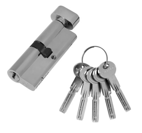 Цилиндровый механизм Гардиан GB 92(46/46V) Ni C11 5 кл. (скин-уп.) кл.-верт.