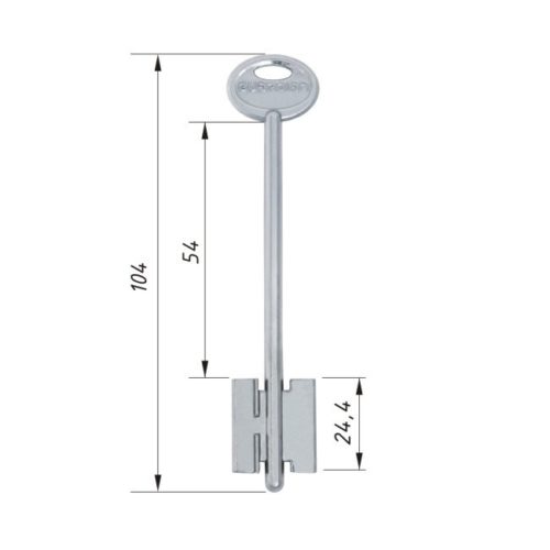 Комплект ключей (С) для перекодировки Гардиан 71.14, 75.14 (5 кл. ЗК703)