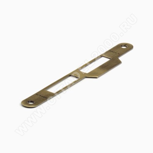 Н-М  Ответная планка 501.18 (старая бронза) (196мм) с заходом