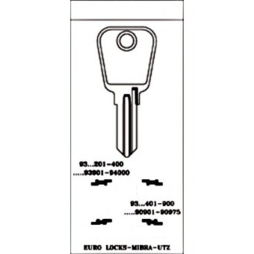 Заготовка ключа для почтовых замков 0802