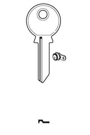 Заготовка ключа для почтовых замков EU