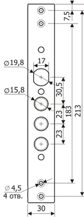 Ответная планка к замку Гардиан 10.11