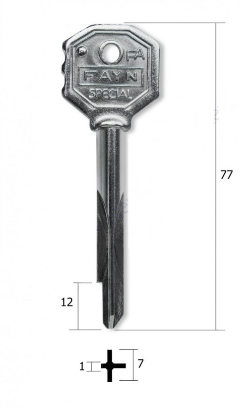 Заготовка ключа Fayn-202-FK тип FYAM