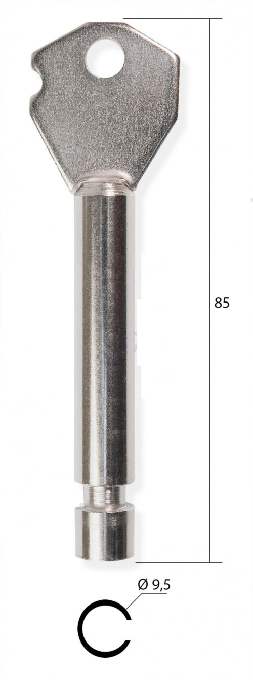 Заготовка ключа к замку Титан