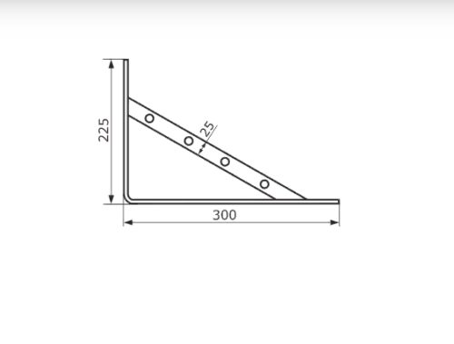 Кронштейн 300х225 (чёрный)