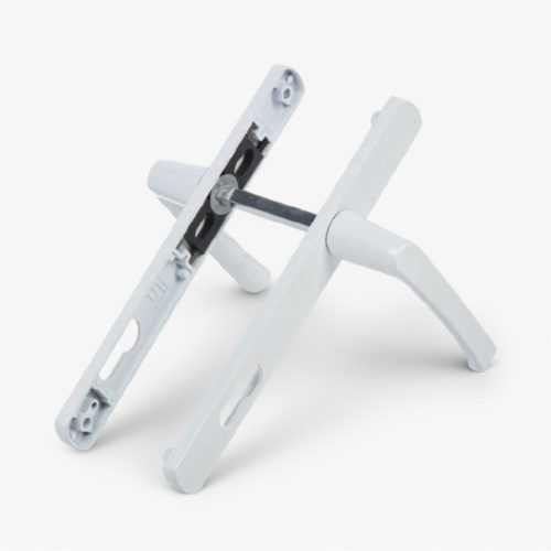 Булат  Комплект ручек для узкопрофильных дверей РФ 85.25.01.9016 УРАЛ-М (белый)  под пальчики