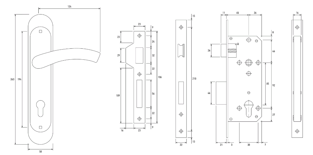 PALLADIUM Замок врезной ЗВ 1852 AB (бронза) PALLADIUM Замок врезной ЗВ 1852 AB (бронза)