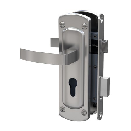 PALLADIUM Замок врезной 460-25 СР L (хром)