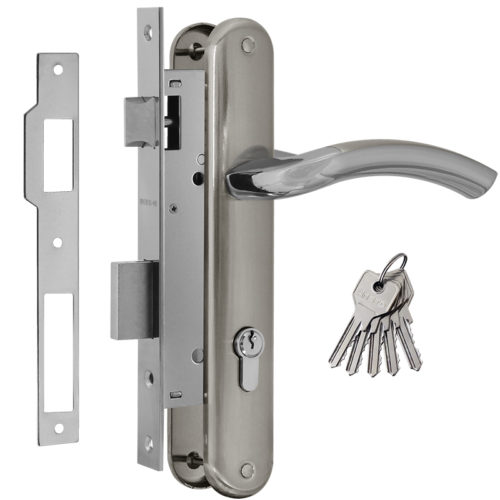 Н-М  Замок врезной N23-85 К (матовый никель)