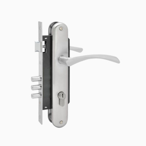 Н-М  Замок врезной N100-85 М (матовый хром)