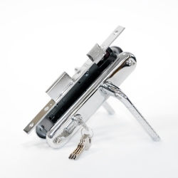 Н-М  Замок врезной N109-70 Л (хром)