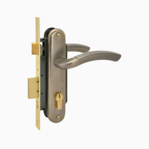 Н-М  Замок врезной N96-70 Л (старая бронза)