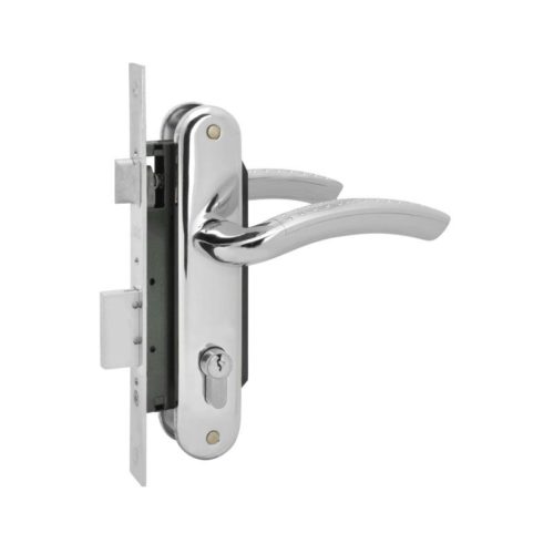 Н-М  Замок врезной N96-70 Л (хром)