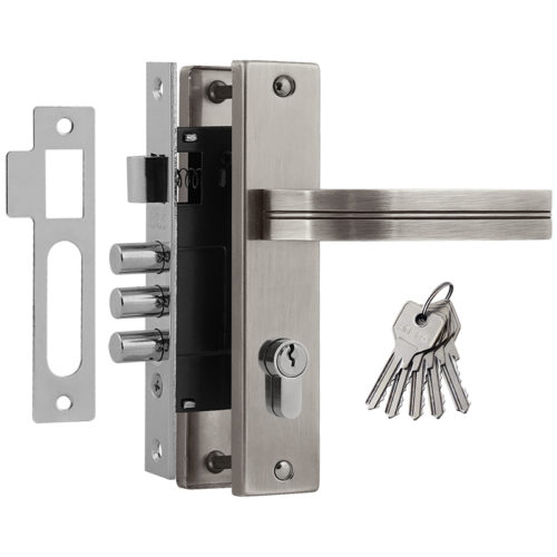 Н-М  Замок врезной 706К-61,5 мм (матовый никель)