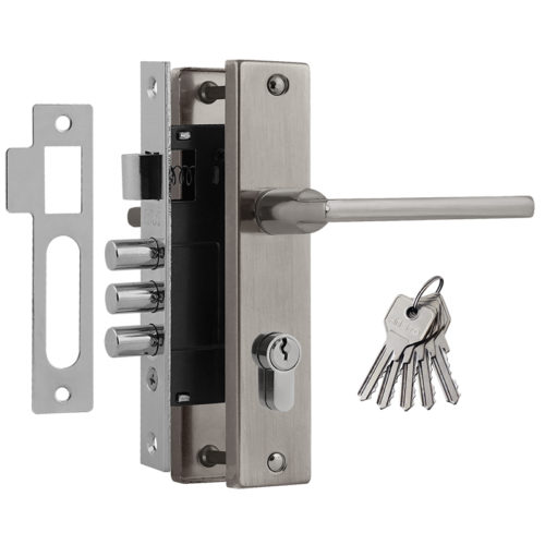 Н-М  Замок врезной 708К-61,5 мм (матовый никель)