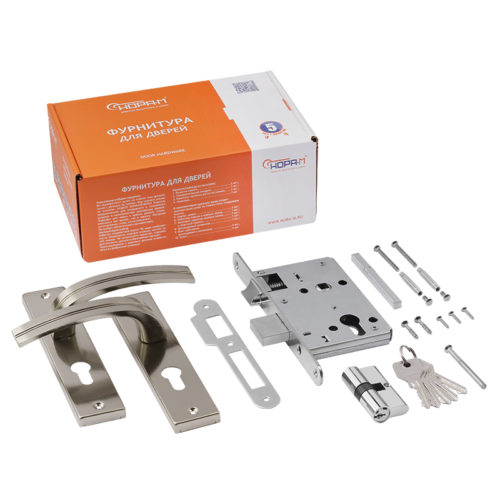 Н-М  Замок врезной 706К-55 мм (матовый никель)