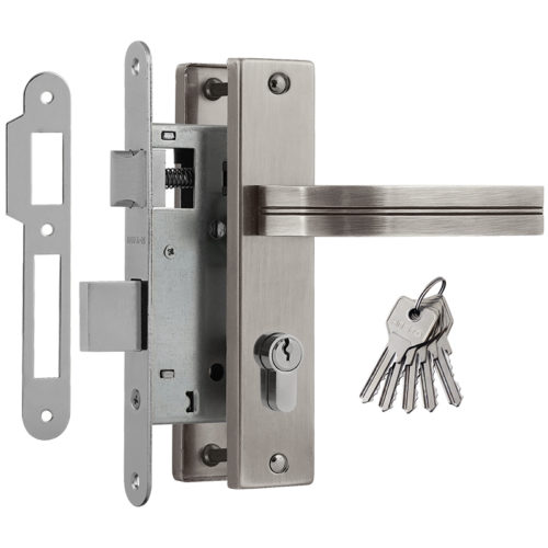 Н-М  Замок врезной 706К-55 мм (матовый никель)