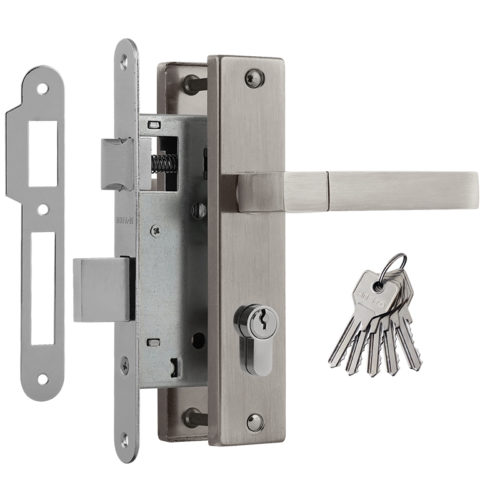 Н-М  Замок врезной 709К-55 мм (матовый никель)