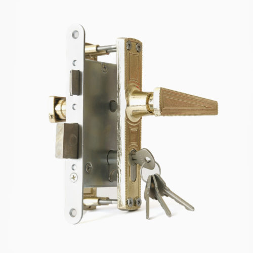 Замок врезной Зенит ЗВ 4-3.01 (золото-лак) г.Димитровград