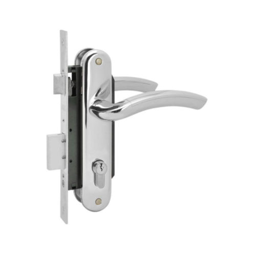 Н-М  Замок врезной N23-70 Л (хром)