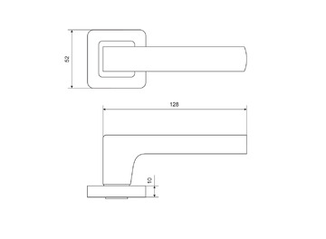 Ручка PALIDORE 601 BH/PC (черный никель/хром)