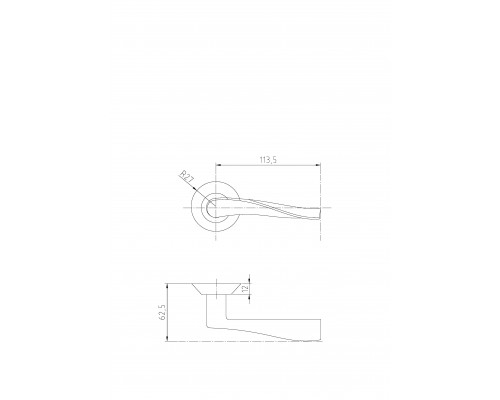 Ручка PALIDORE A-150 GR/PC (чёрный матовый)
