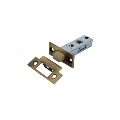 Защёлка дверная межкомнатная L 6-45 AB, пластиковый язычок (бронза)