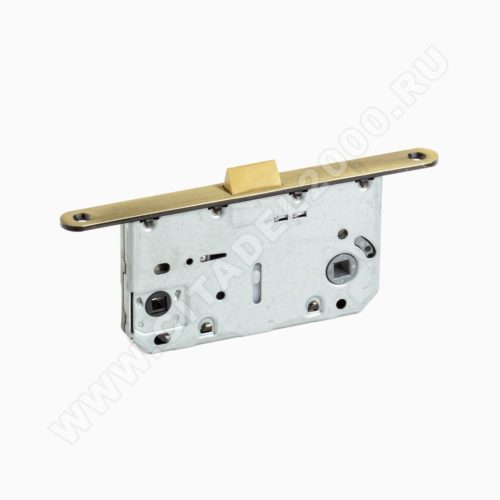 Защёлка дверная сантехническая, L2050 AB (бронза) пластиковый язычок