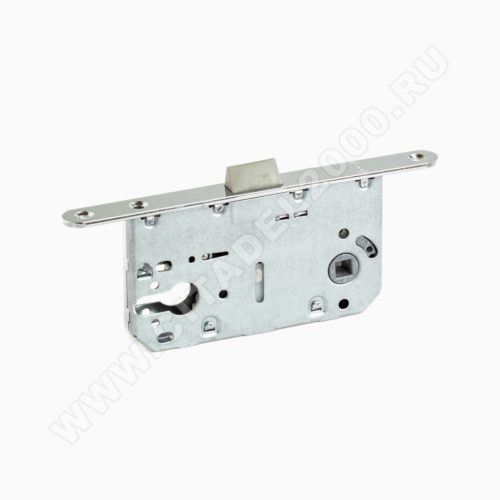 Защёлка дверная под цилиндр, L 2045 PC (хром) пластиковый язычок