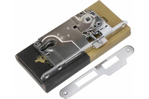 Замок врезной 9171C PB (золото)