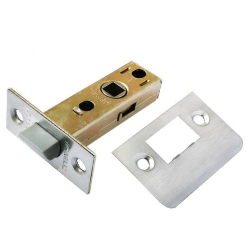 Защёлка дверная межкомнатная L 6-45 SN, пластиковый язычок (никель)