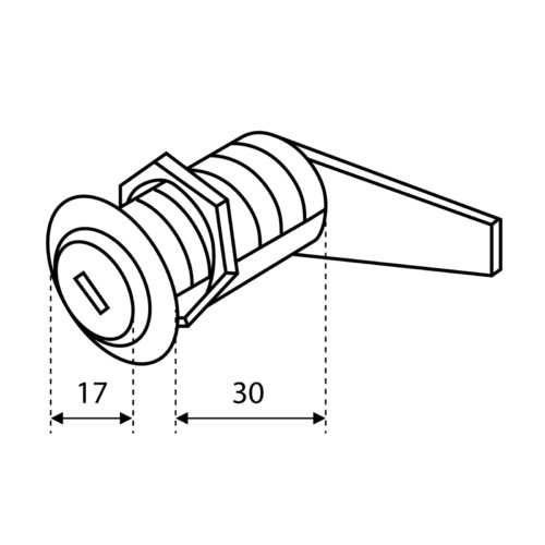 Замок почтовый СТАНДАРТ ЗП-30 мм В СБОРЕ (строит. упаковка)